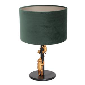 Anne Lighting Animaux tafellamp groen metaal 40 cm hoog