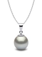 Yoko London collier Classic 9 mm en or blanc 18ct à perle de Tahiti - Argent