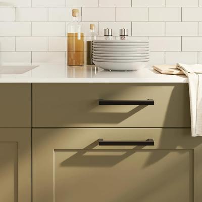 VidaXL Handvatten 10 st 160 mm roestvrij staal zwart