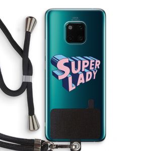Superlady: Huawei Mate 20 Pro Transparant Hoesje met koord