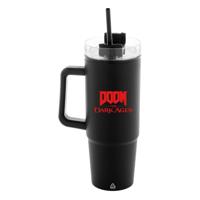 Doom The Dark Ages Insulated Mug with Straw Shield 1180 ml Doom The Dark Ages Insulated Mug with Straw Shield 1180 ml