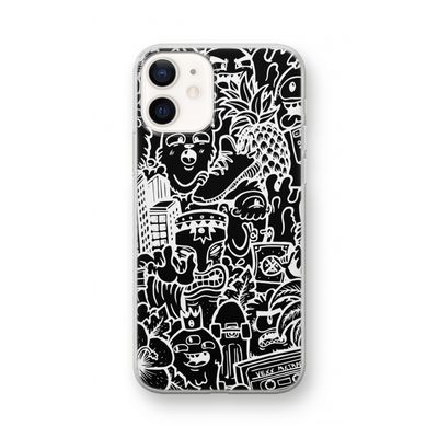 Vexx Black Mixtape: iPhone 12 mini Transparant Hoesje
