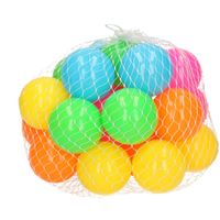 25x Ballenbakballen neon kleuren 6 cm speelgoed   -