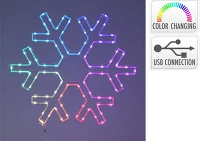 SNEEUWVLOK 90LED RGB