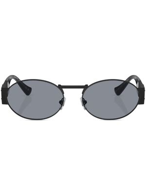 Versace Eyewear lunettes de soleil Medusa à monture ovale - Noir