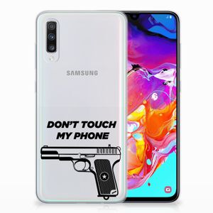 Samsung Galaxy A70 Silicone-hoesje Pistol DTMP