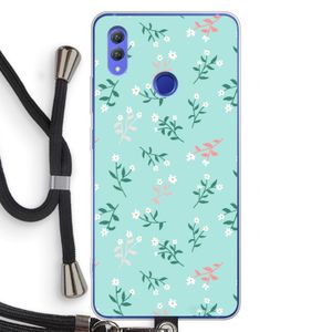 Small white flowers: Honor Note 10 Transparant Hoesje met koord