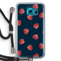 Framboosjes: Samsung Galaxy S6 Transparant Hoesje met koord