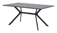 WOOOD Eettafel 'Bruno' 160 x 90cm, kleur zwart