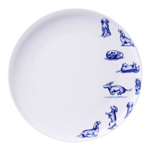 Heinen Delfts Blauw - Teckel Nhaan - Dinerbord - 26 cm