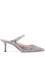 Jimmy Choo mules Bing 65 mm - Argent - thumbnail