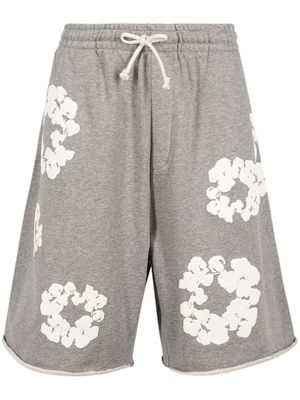 Denim Tears short de sport à lien de resserrage - Gris