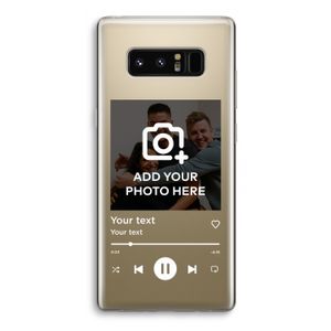 Music Player: Samsung Galaxy Note 8 Transparant Hoesje