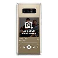 Music Player: Samsung Galaxy Note 8 Transparant Hoesje