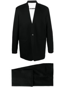 Jil Sander costume à veste à simple boutonnage - Noir