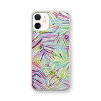 Tropical Palms Blue: iPhone 12 Transparant Hoesje