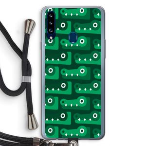 Crocs: Samsung Galaxy A20s Transparant Hoesje met koord