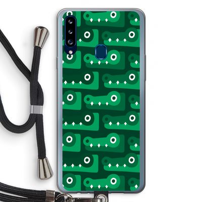 Crocs: Samsung Galaxy A20s Transparant Hoesje met koord