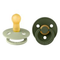 Bibs Fopspeen maat 2 - sage/hunter green 2pack