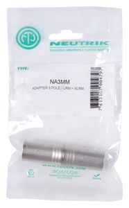 Neutrik NA3MM XLR-adapter XLR-stekker - XLR-stekker Inhoud: 1 stuk(s)