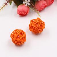 10 stuks kunstmatige stro bal voor Birthday Party bruiloft Kerstmis Home decor (oranje)