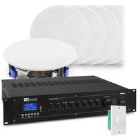 Geluidsinstallatie met 12x NCSP5 inbouw speaker en PRM120 versterker - thumbnail
