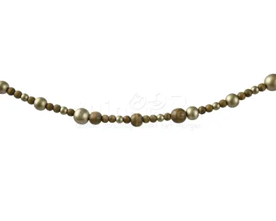 Kralenketting Hout Bruin 100cm