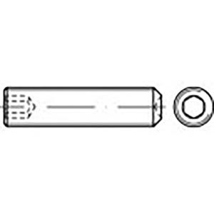 TOOLCRAFT TO-6857385 Draadpen M8 6 mm RVS V2A A2 500 stuk(s)