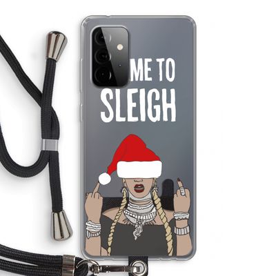 Came To Sleigh: Samsung Galaxy A72 5G Transparant Hoesje met koord