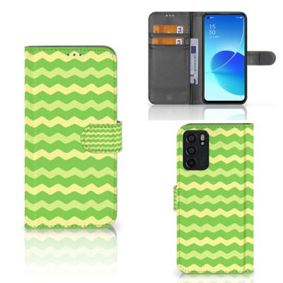 OPPO Reno6 5G | Telefoon Hoesje | Waves Green