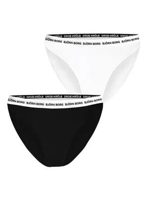 2-pack dames slips - Core Logo - Katoenen dames onderbroeken - Elastische band