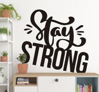 Tienerkamer muursticker Stay Strong Tienerkamer muursticker Stay Strong