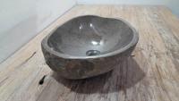 Flussstein Waschbecken RM250323, 46x36x15 cm