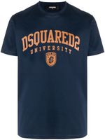 DSQUARED2 t-shirt en coton à logo imprimé - Bleu - thumbnail