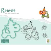 Nellie's Choice • rowan cutting die & clear stamp vos 4st.