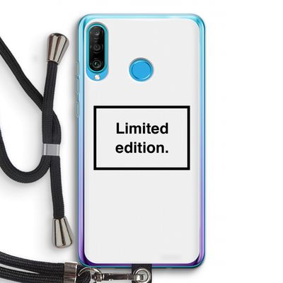 Limited edition: Huawei P30 Lite Transparant Hoesje met koord
