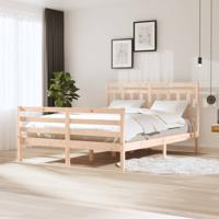 Bedframe massief hout 150x200 cm