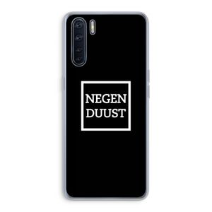 Negenduust black: Oppo A91 Transparant Hoesje