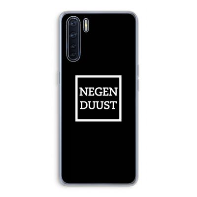 Negenduust black: Oppo A91 Transparant Hoesje