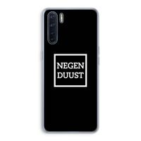 Negenduust black: Oppo A91 Transparant Hoesje