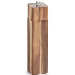 1x Luxe peper/zout molens acacia hout 21 cm