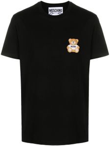 Moschino t-shirt à broderies Teddy Bear - Noir