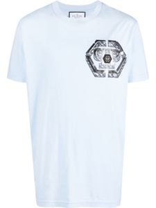 Philipp Plein t-shirt à logo imprimé - Bleu