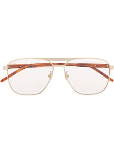 Gucci Eyewear lunettes de soleil teintées à monture aviateur - Marron