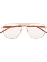 Gucci Eyewear lunettes de soleil teintées à monture aviateur - Marron - thumbnail