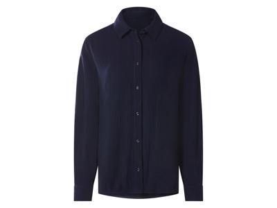 esmara Mousseline dames blouse (Marineblauw, L (44/46))