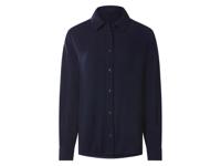 esmara Mousseline dames blouse (Marineblauw, L (44/46))