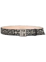 Balmain ceinture à motif PB en jacquard - Noir - thumbnail