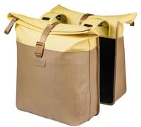 Dubbele fietstas Basil Vive 28-35L 14 x 30 x 38 cm - zand/geel