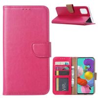 Bookcase Hoesje Samsung Galaxy A71 Roze met Pasjeshouder - thumbnail